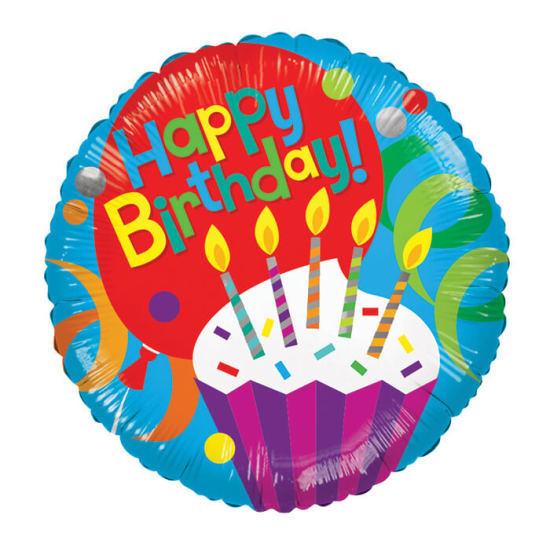 HBD Cupcake With Candle - Standard