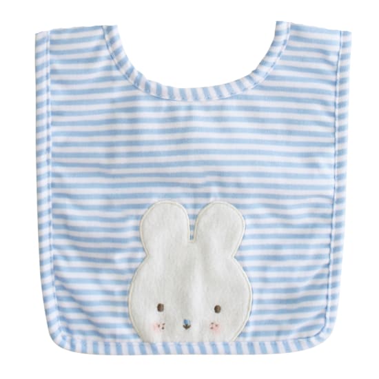 Baby Bunny Bib Blue Stripe - Standard