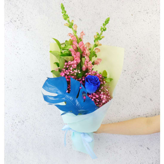 Blushing Blue Bouquet - Standard