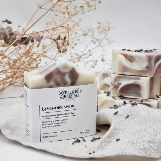 Lavender Swirl Soap Bar  - Standard