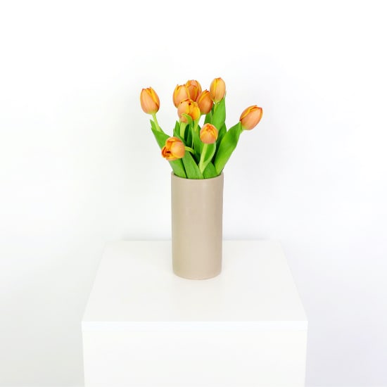 Orange Tulip Vase  - Standard