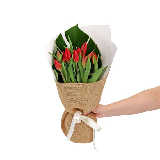 Red Tulip Bunch - Standard