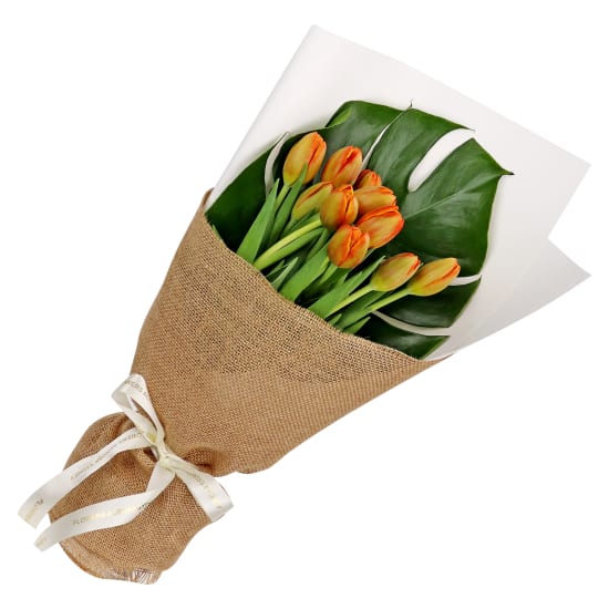 Orange Tulip Bunch - Standard