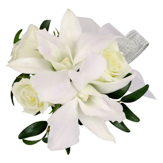 White Orchid Corsage Same Day Delivery 