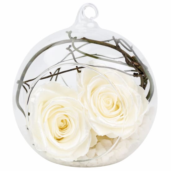 Preserved White Rose Orb - Deluxe