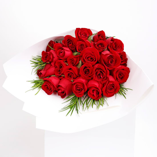 Valentine's 24 Rose Bouquet - 24 Roses (Two Dozen)