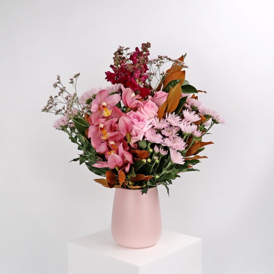 Blushing Blossoms Vase  - Standard