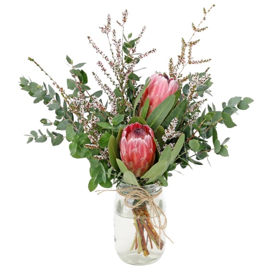 Pretty Protea Jar - Deluxe