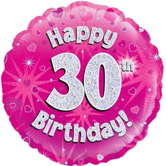 30th Birthday Pink  - Standard