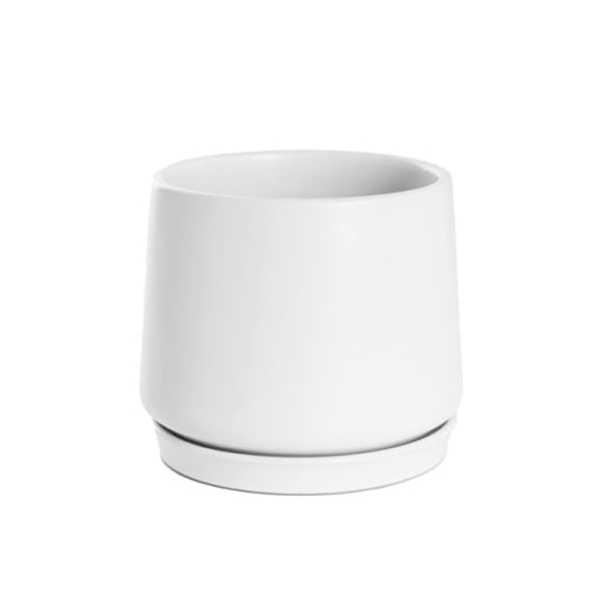 Ceramic White Loreto Pot  - Standard