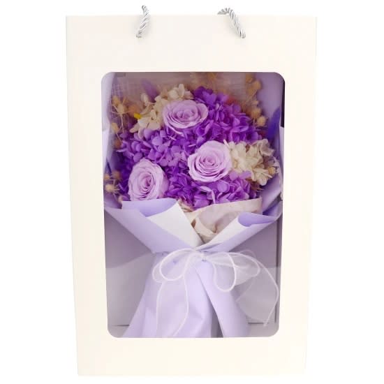 Preserved Purple Posy  - Standard