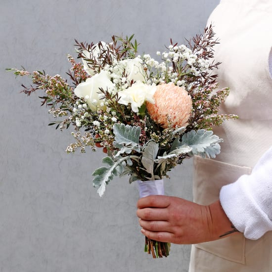 Peach Blossom Bridal Bouquet  - Standard