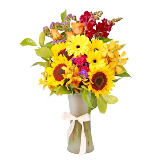 Cheerful Summer Sunshine Vase - Standard