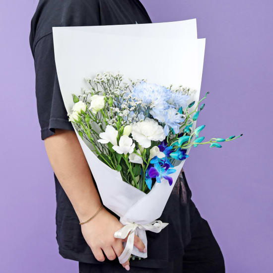 Frosted Sapphire Bouquet  - Standard
