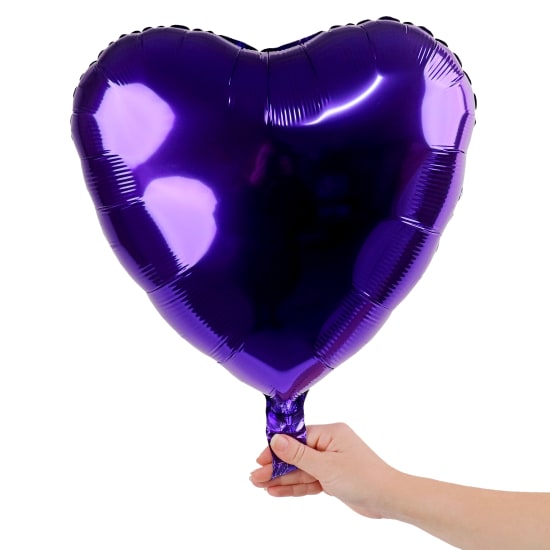 Deep Purple Heart Balloon - Standard