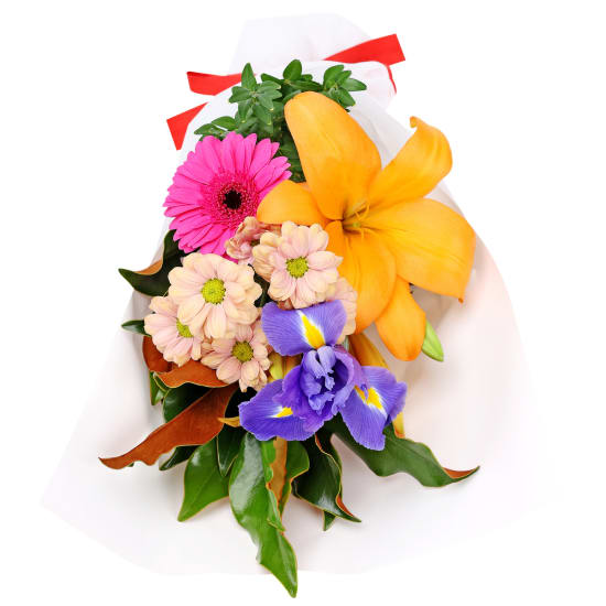 Vibrant Blossoms Bright Flower Bouquet - Standard