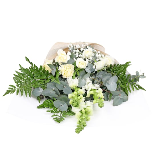 Arctic Belle White Flower Bouquet - Premium