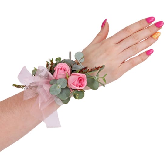 Pink Rose Corsage - Standard