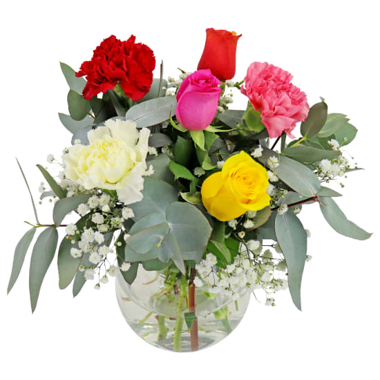 Little Joyful Teardrop Vase Arrangement - Standard