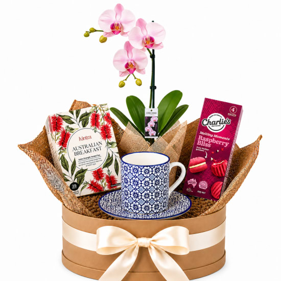 🌸☕ Pink Orchid Tea Time Hamper ☕🌸 - Standard
