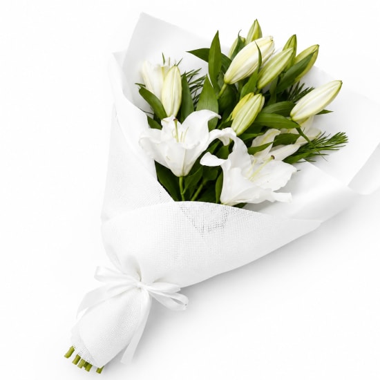 Fragrant White Oriental Lilies - Standard