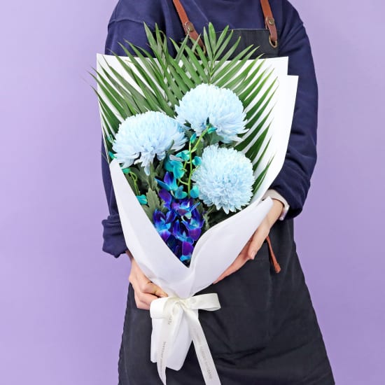 Ocean Mist Blue Bouquet - Standard