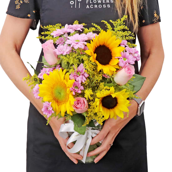 Pocket Full Of Pink Sunshine Mason Jar Vase - Deluxe