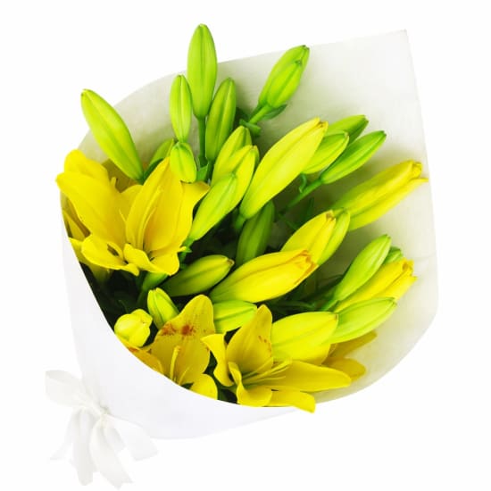 Yellow Lily Bunch - Deluxe