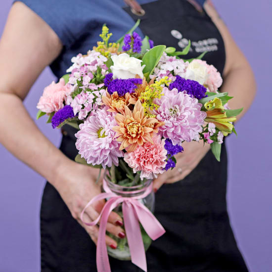 Full Of Love Large Mason Jar Vase - Deluxe