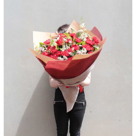 Romantic Carnation Bouquet - Standard