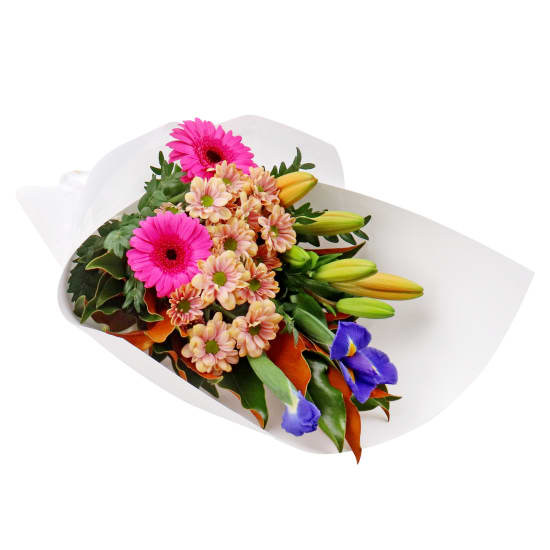 Vibrant Blossoms Bright Flower Bouquet - Deluxe (view 4 of 5)