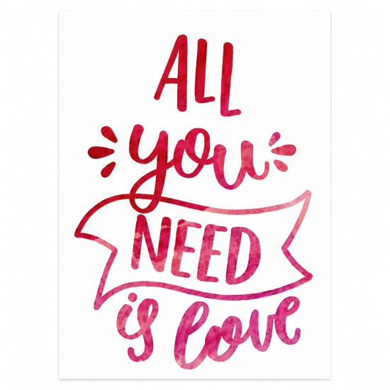 All You Need Is Love Gift Card - Standard