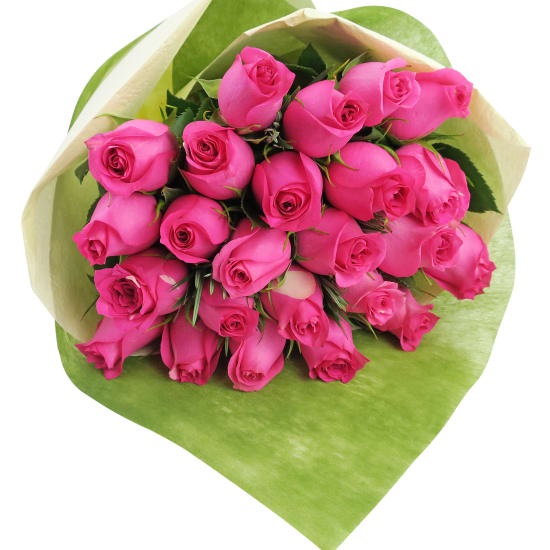 Pink Rose Bouquet - 24 Roses (Two Dozen)