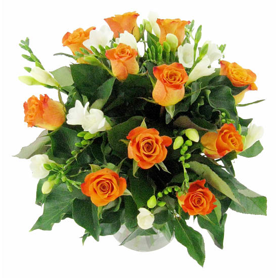 Roses And Freesias Vase - Standard