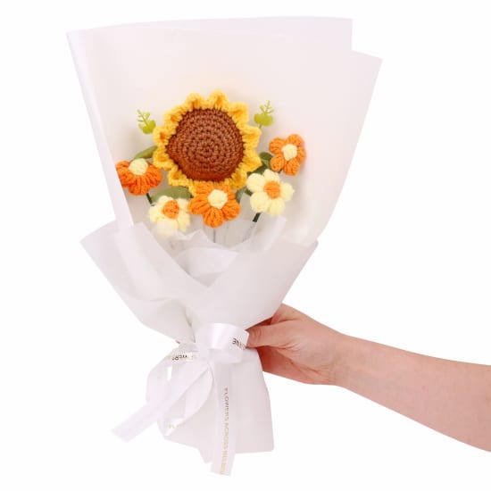 Sunflower Crochet Bouquet - Standard