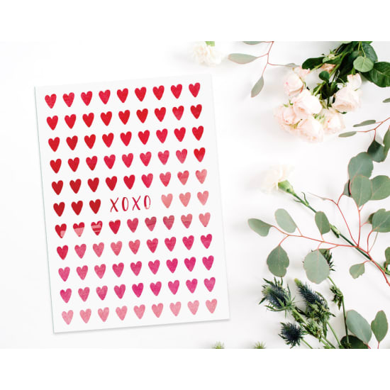 Xoxo Hearts Gift Card - Standard