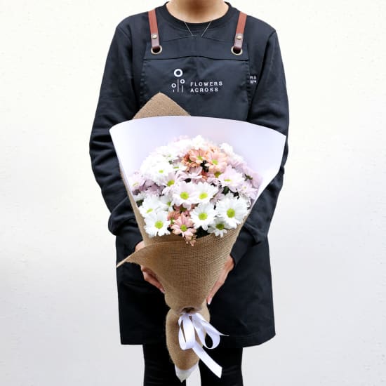 Mixed Pastels Chrysanthemum Bunch - Deluxe