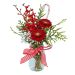 Red Festive Mason Jar 