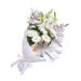 Crystal Shine White & Silver Flower Bouquet
