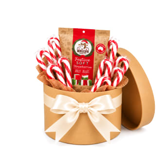 🎄🍭 Christmas Candy Cane & Jolly Treats Hat Box 🍭🎄