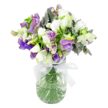 Back To Nature Sweet Pea Flower Vase