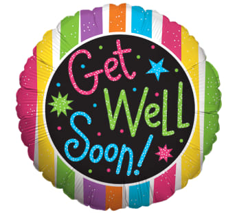 Get Well Soon Sparkle Balloon