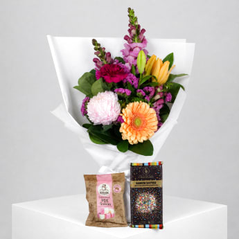 Daily Bouquet - Peach pop and rainbow snack