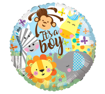 Its A Boy Zoo Animals B Alloon