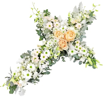 Beautiful Soul Cross Sympathy Arrangement