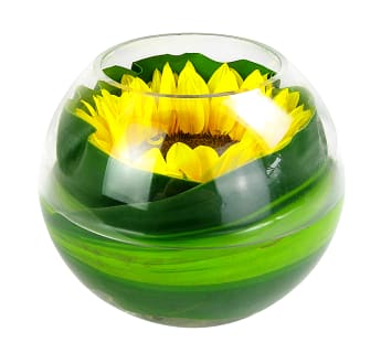 Be Happy Sunflower Vase