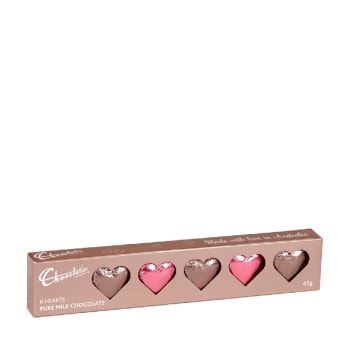 Pink Mocha Chocolatier Hearts