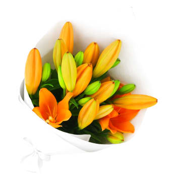 Orange Lily Bunch