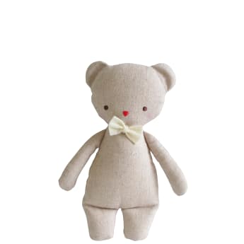 Linen Bear Rattle