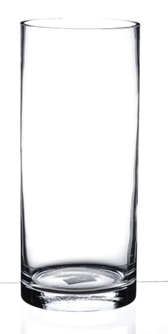 Glass Cylinder Vase 10x 20cm